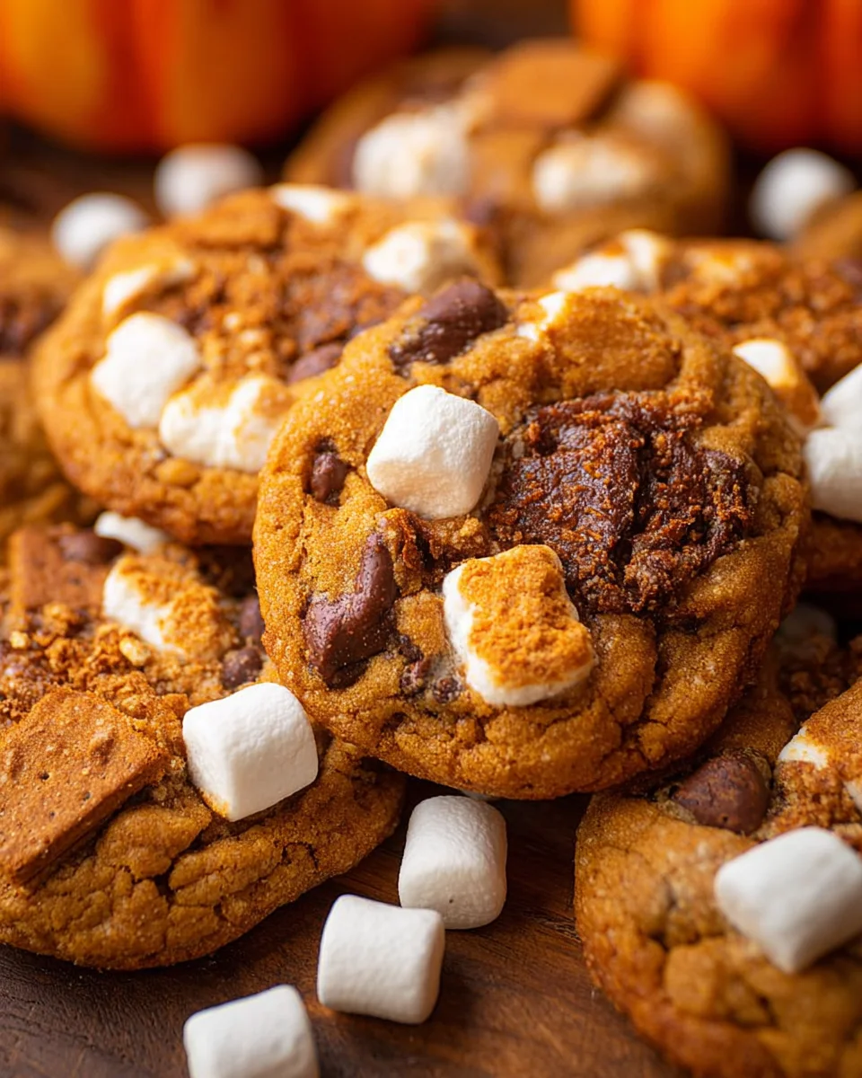 Pumpkin S'mores Cookies 31 Pumpkin