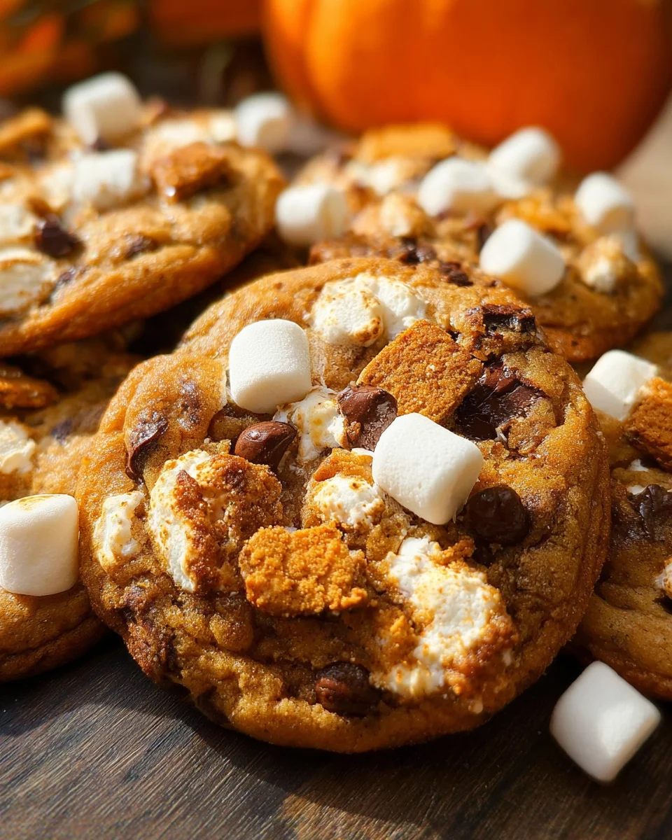 Pumpkin S'mores Cookies 32 Pumpkin