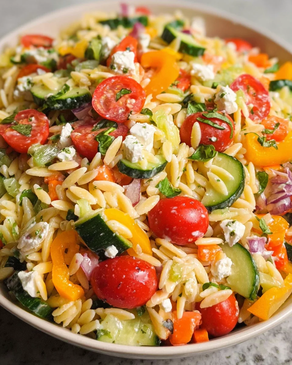 Rainbow Orzo Salad 25 Rainbow