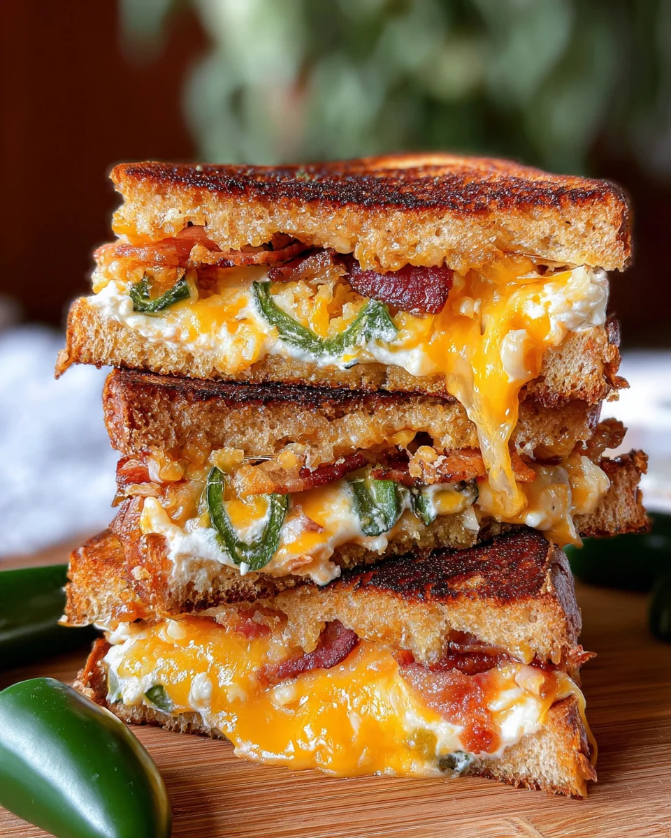 Roasted Jalape帽o Popper Grilled Cheese