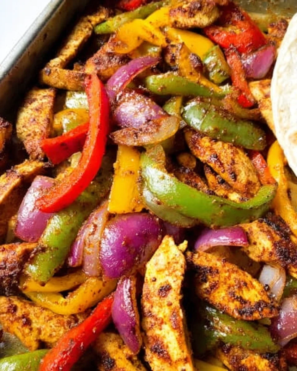 Sheet Pan Chicken Fajitas