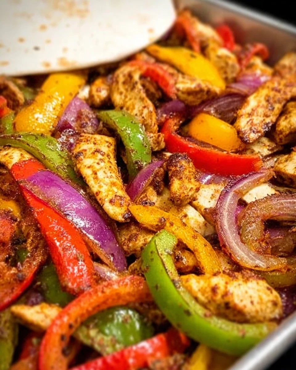 Sheet Pan Chicken Fajitas 25 Sheet