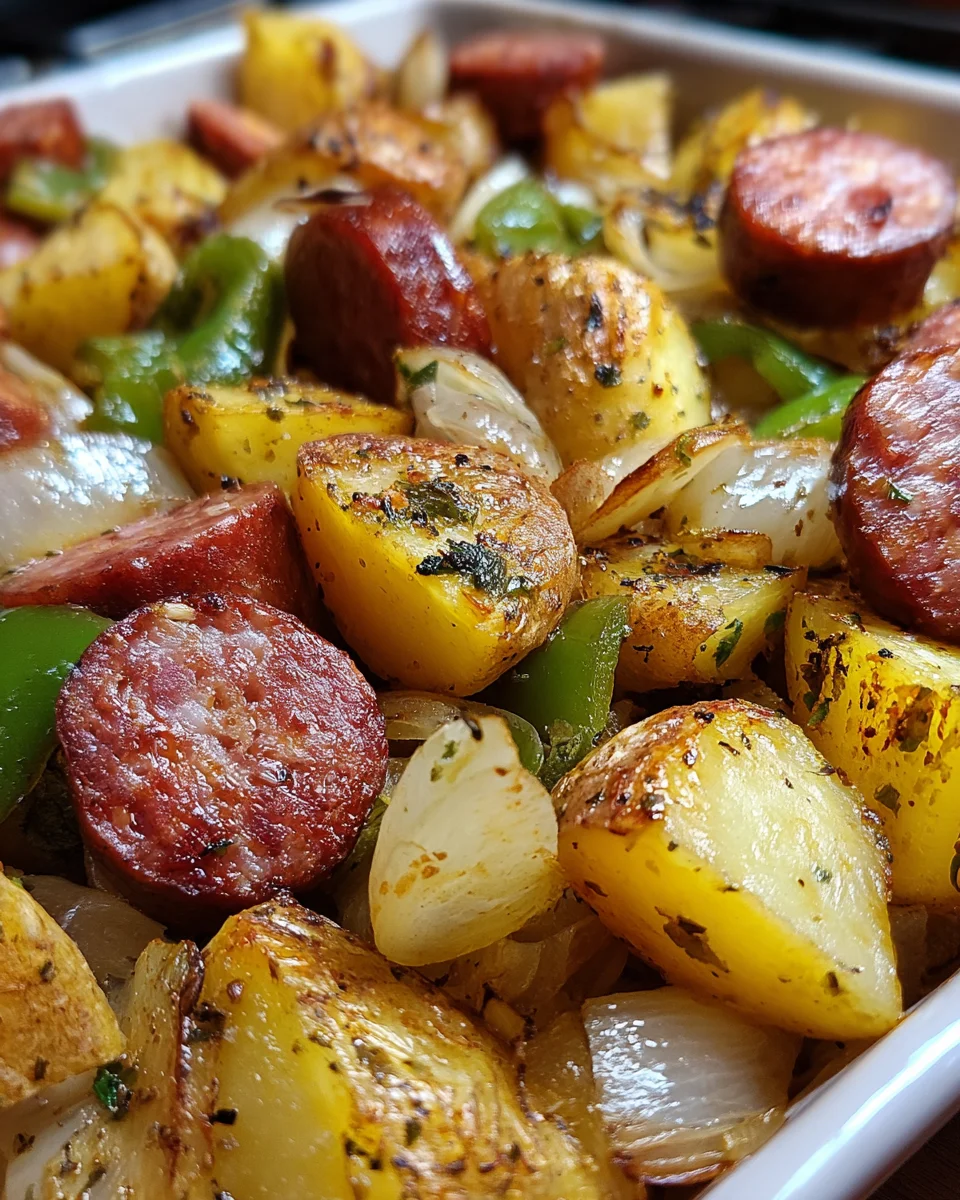Smoked Sausage and Potato Bake
