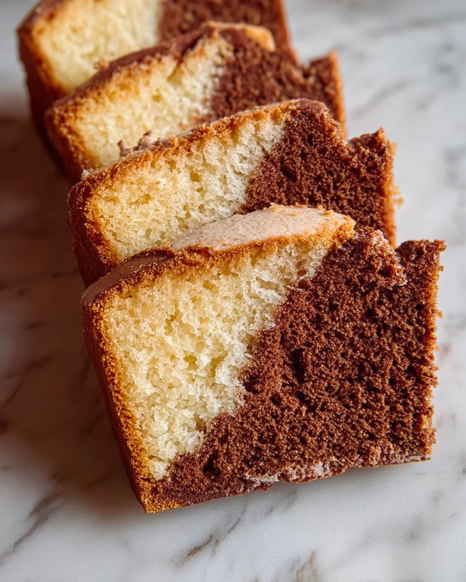 Three Layer Pound Cake