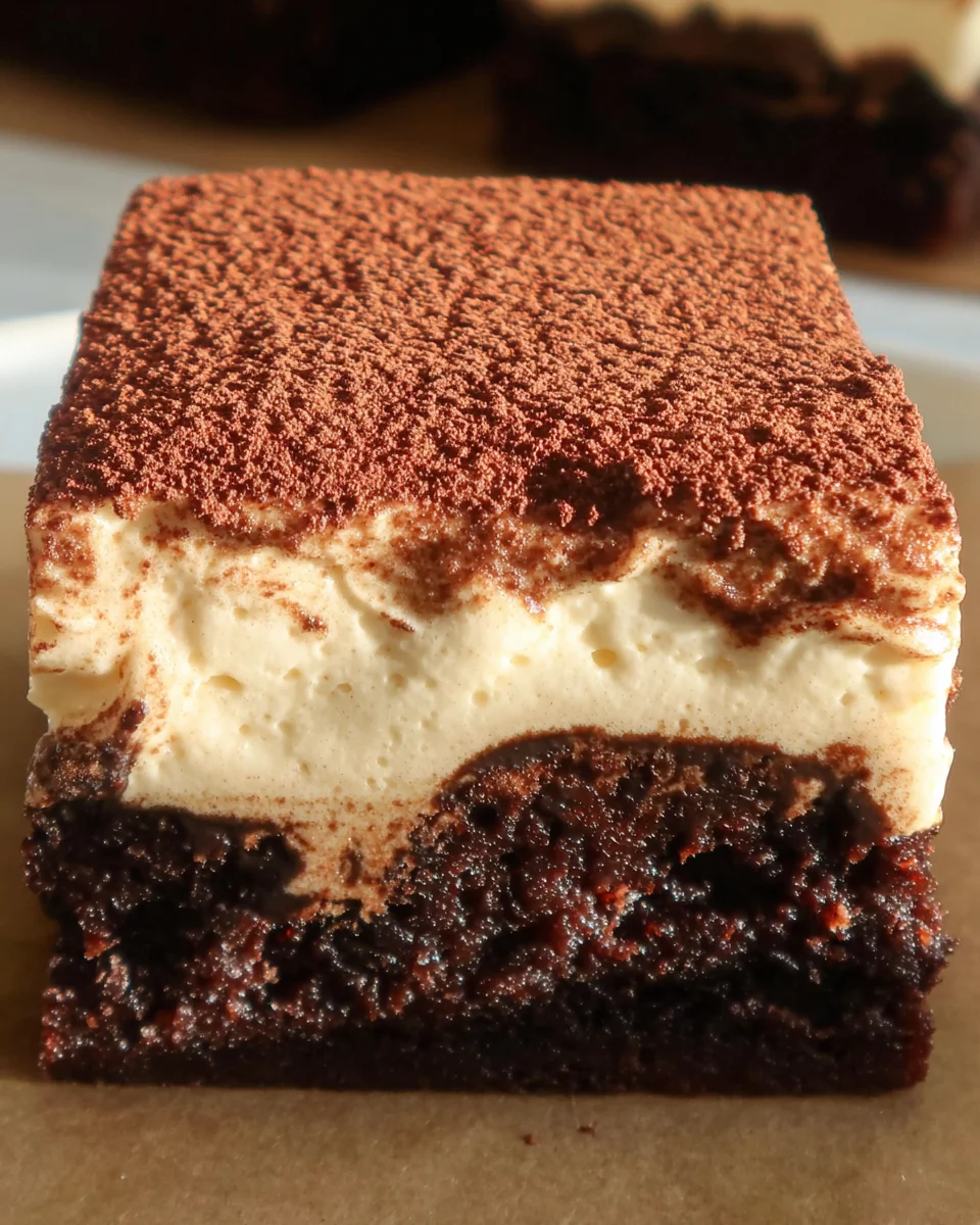Tiramisu Brownies 22 Tiramisu
