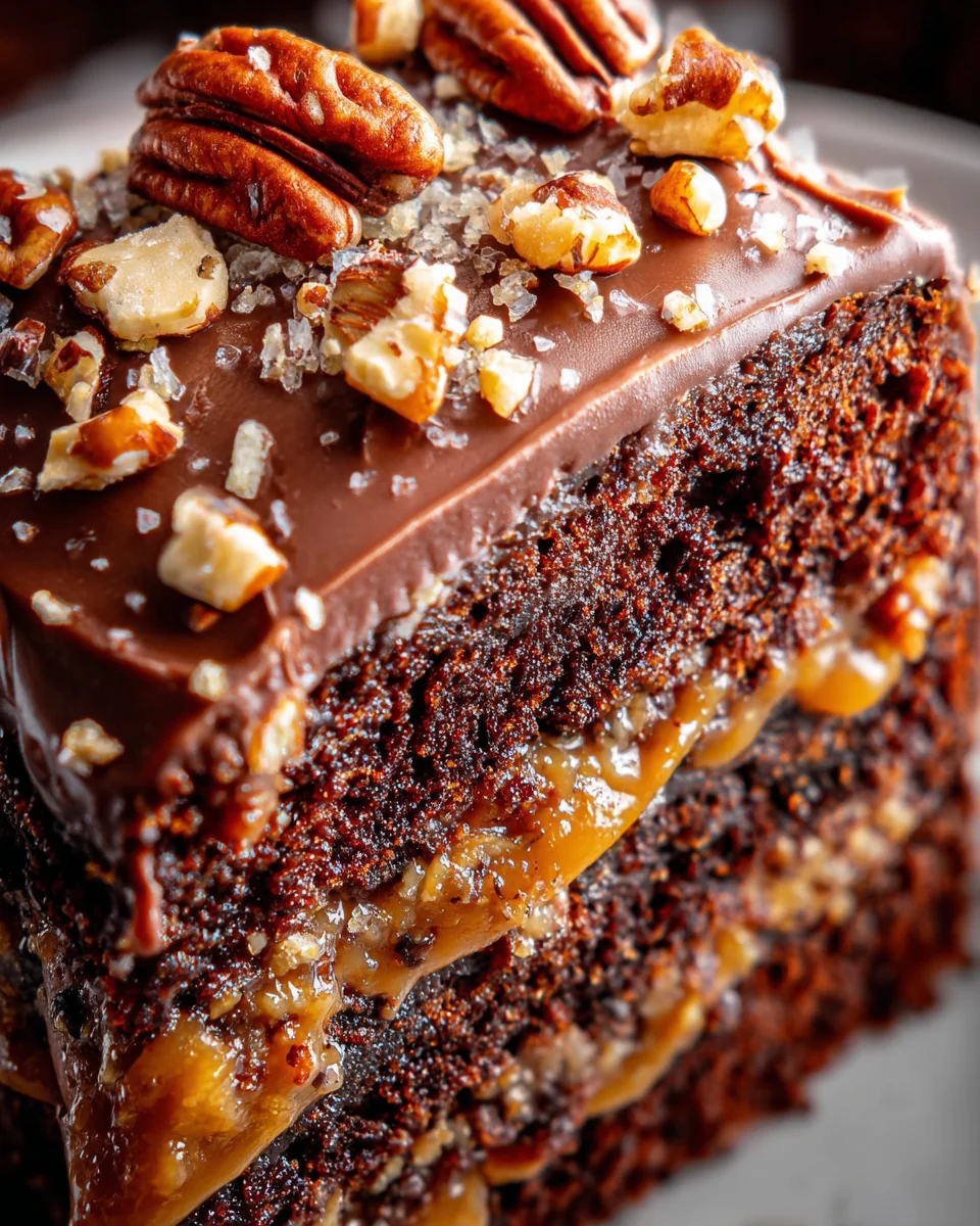 Turtle Caramel Cake