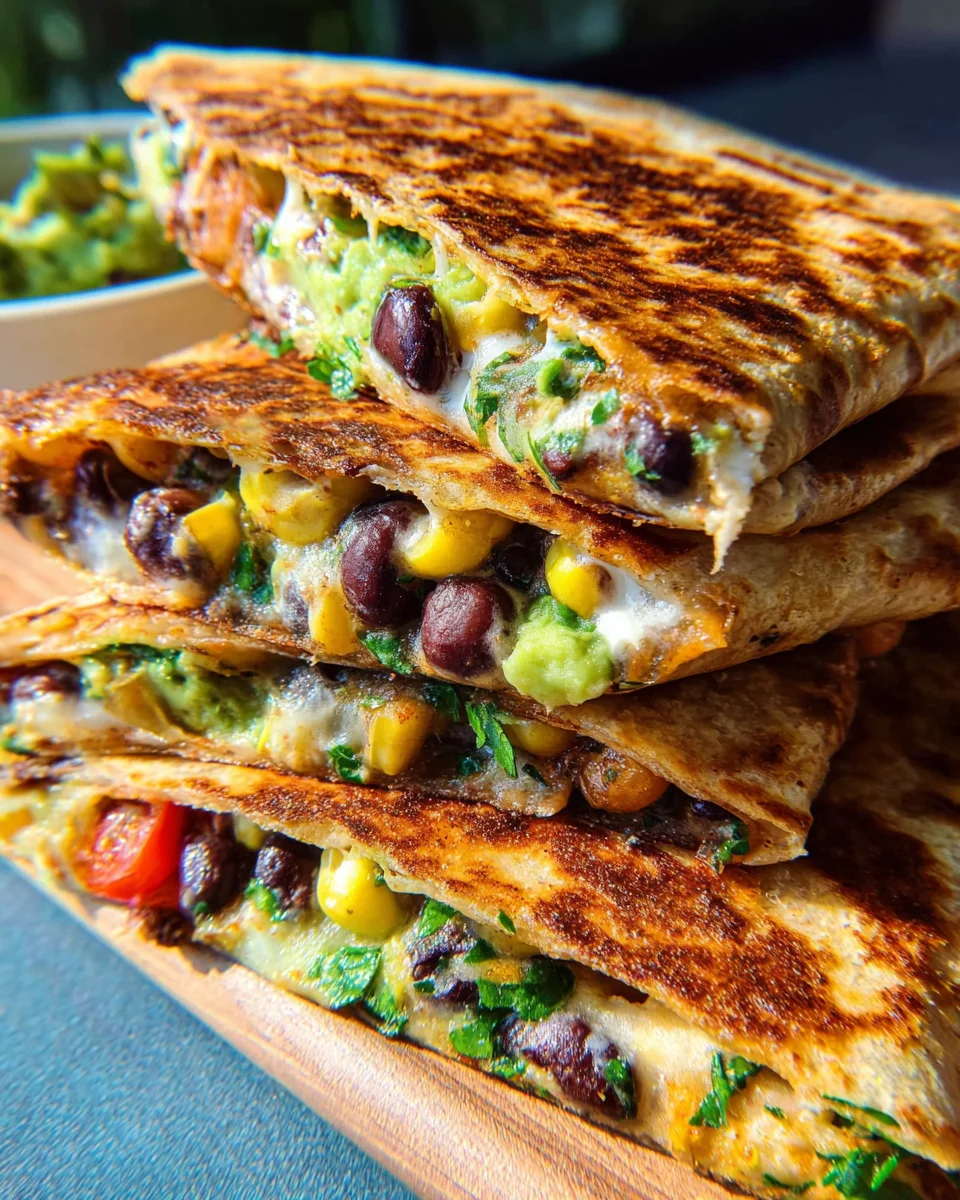 Vegan Quesadillas with Black Beans and Avocado 22 Vegan