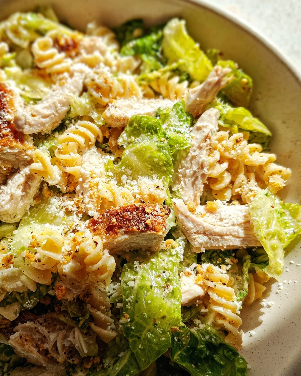 Chicken Caesar Pasta Salad 29 Chicken Caesar Pasta Salad