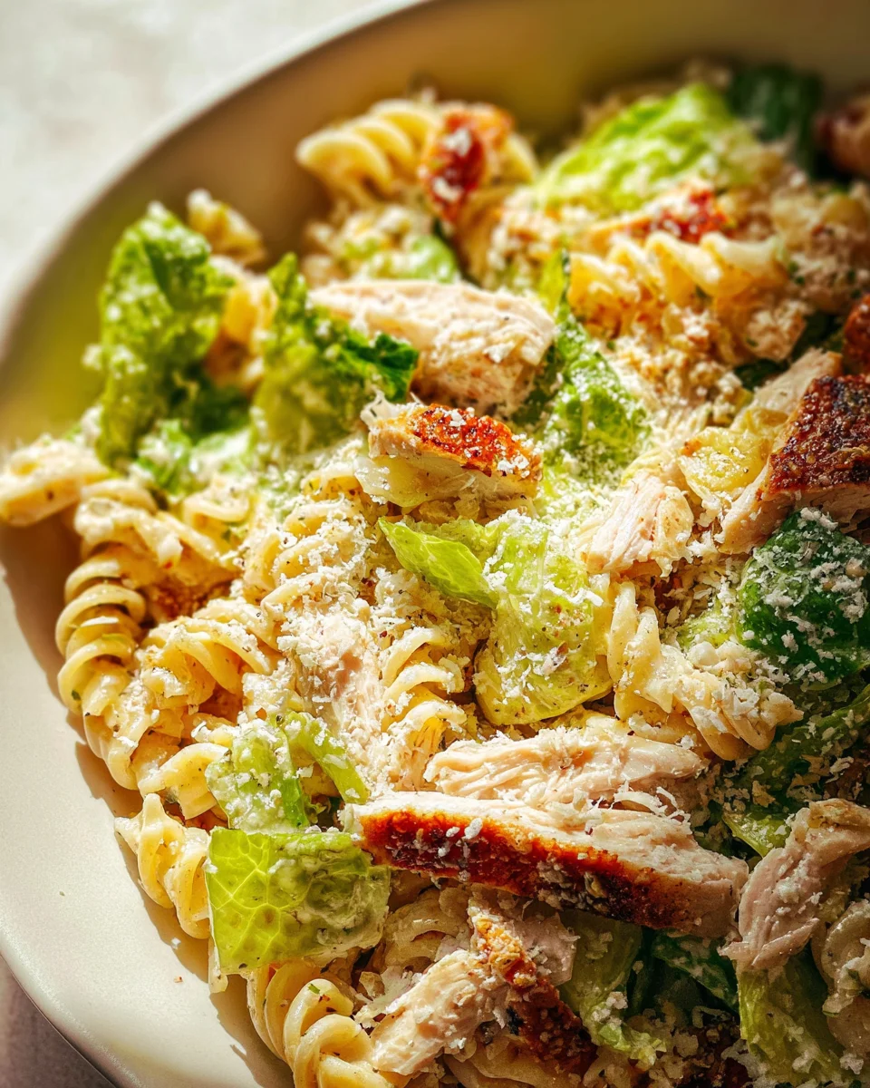 Chicken Caesar Pasta Salad 17 Chicken