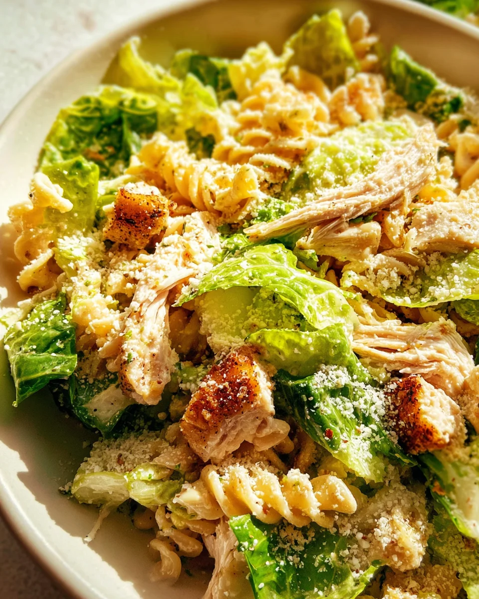 Chicken Caesar Pasta Salad 18 Chicken