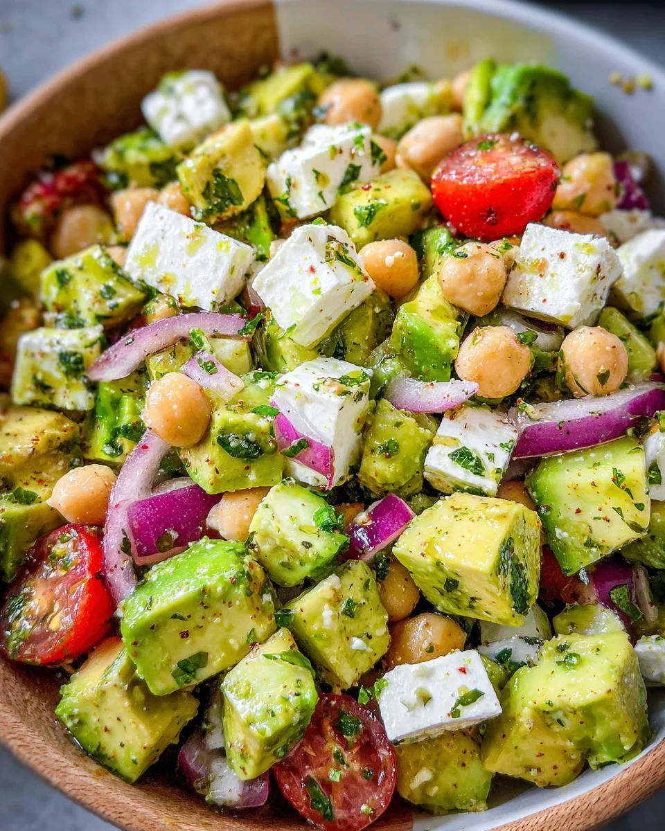 Chickpea Feta Avocado Salad 17 Chickpea