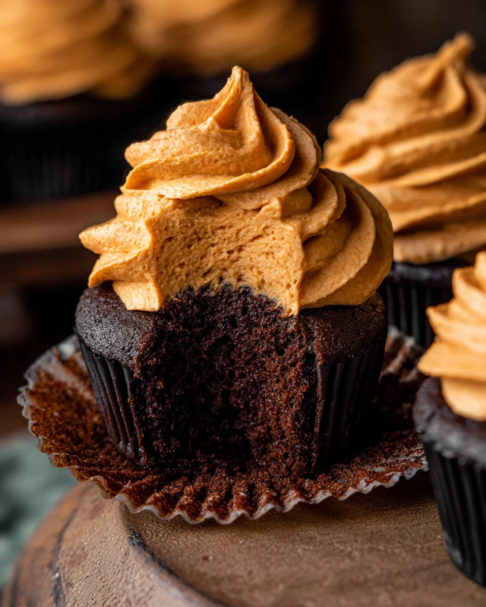 Chocolate Pumpkin Cupcakes 32 Chocolate Pumpkin Cupcakes