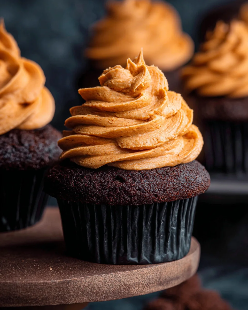 Chocolate Pumpkin Cupcakes 30 Chocolate