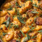 Creamy Butternut Squash Gnocchi with Sausage, Thyme, and Sage 22 Creamy Butternut Squash Gnocchi with Sausage, Thyme, and Sage