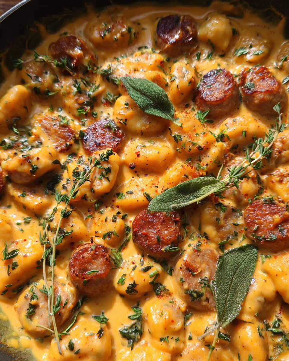 Creamy Butternut Squash Gnocchi with Sausage, Thyme, and Sage 21 Creamy