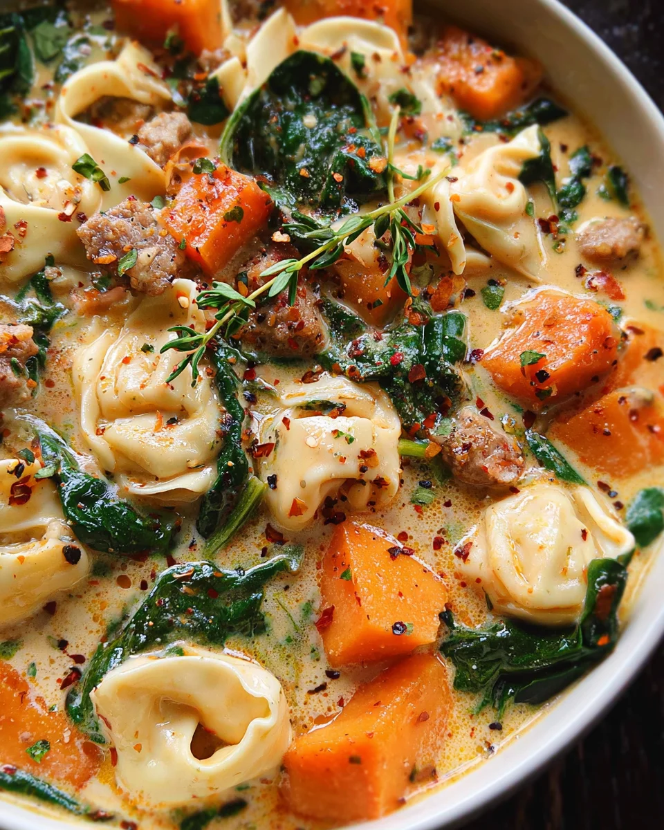 Creamy Sausage Tortellini Soup 26 Creamy