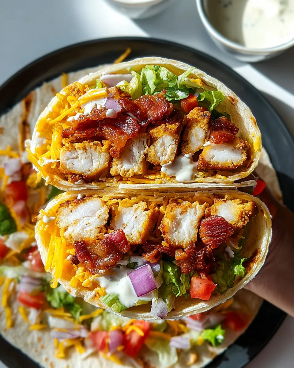 Crispy Chicken Bacon Ranch Wrap 22 Crispy