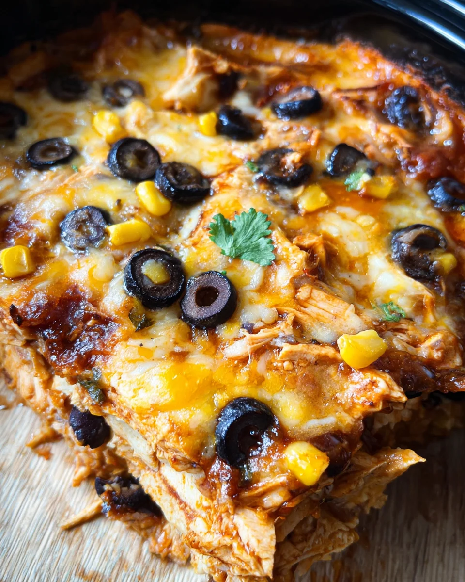 Crockpot Chicken Enchiladas Casserole 19 Crockpot
