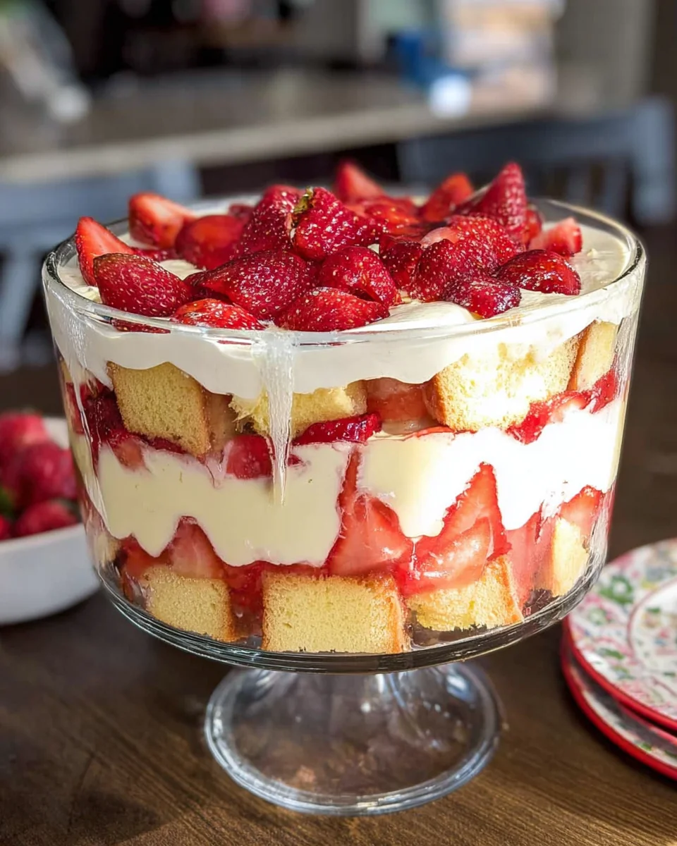 Easy Strawberry Trifle with Pound Cake 27 Easy Strawberry Trifle with Pound Cake