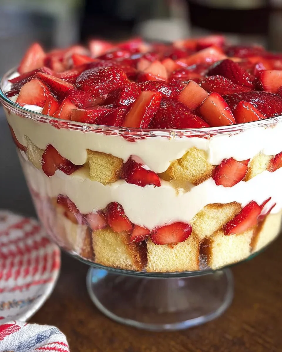 Easy Strawberry Trifle with Pound Cake 16 Easy