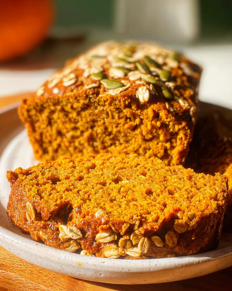Healthy Pumpkin Oat Bread 19 Healthy