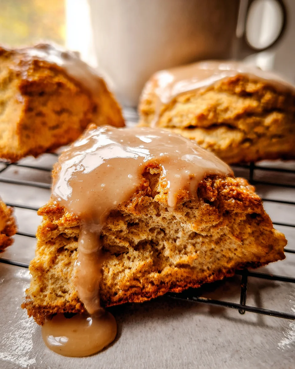 Homemade Chai Scones with Maple Chai Glaze