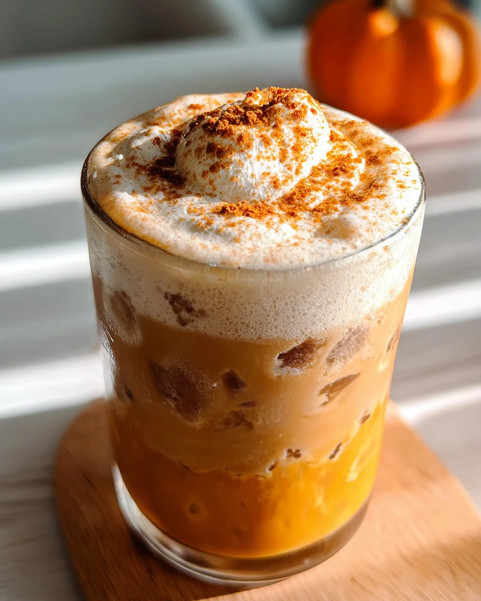 Iced Pumpkin Cream Chai Tea Latte (Starbucks Inspired) 16 Iced