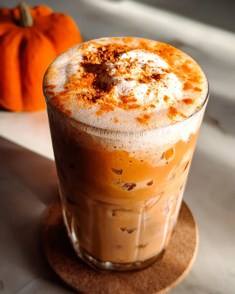 Iced Pumpkin Cream Chai Tea Latte (Starbucks Inspired) 17 Iced