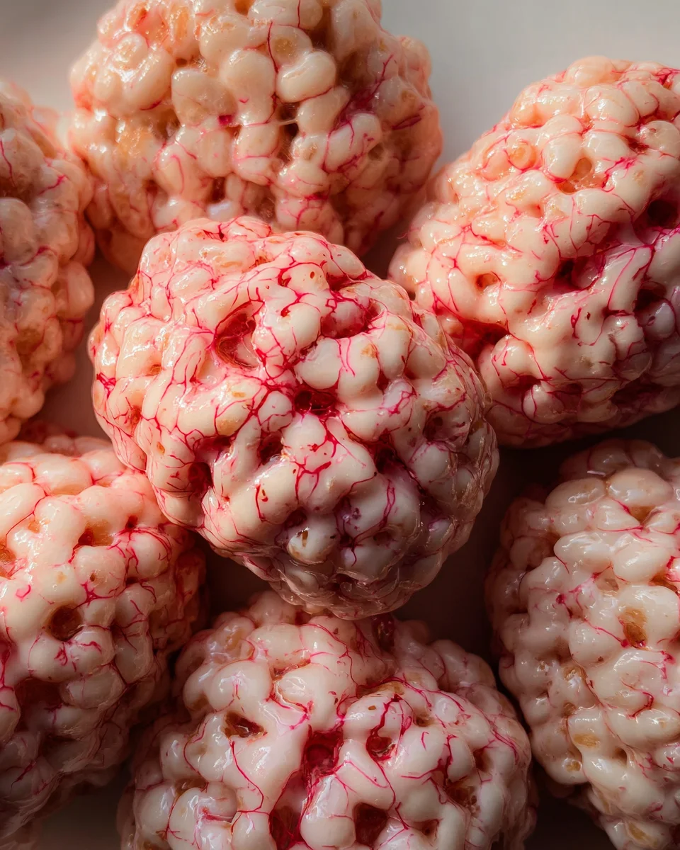 Marshmallow Rice Bubbles Halloween Brains 16 Marshmallow