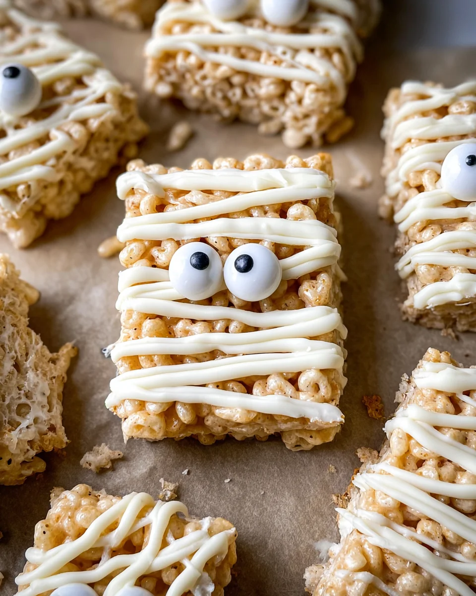 Mummy Rice Krispie Treats 15 Mummy