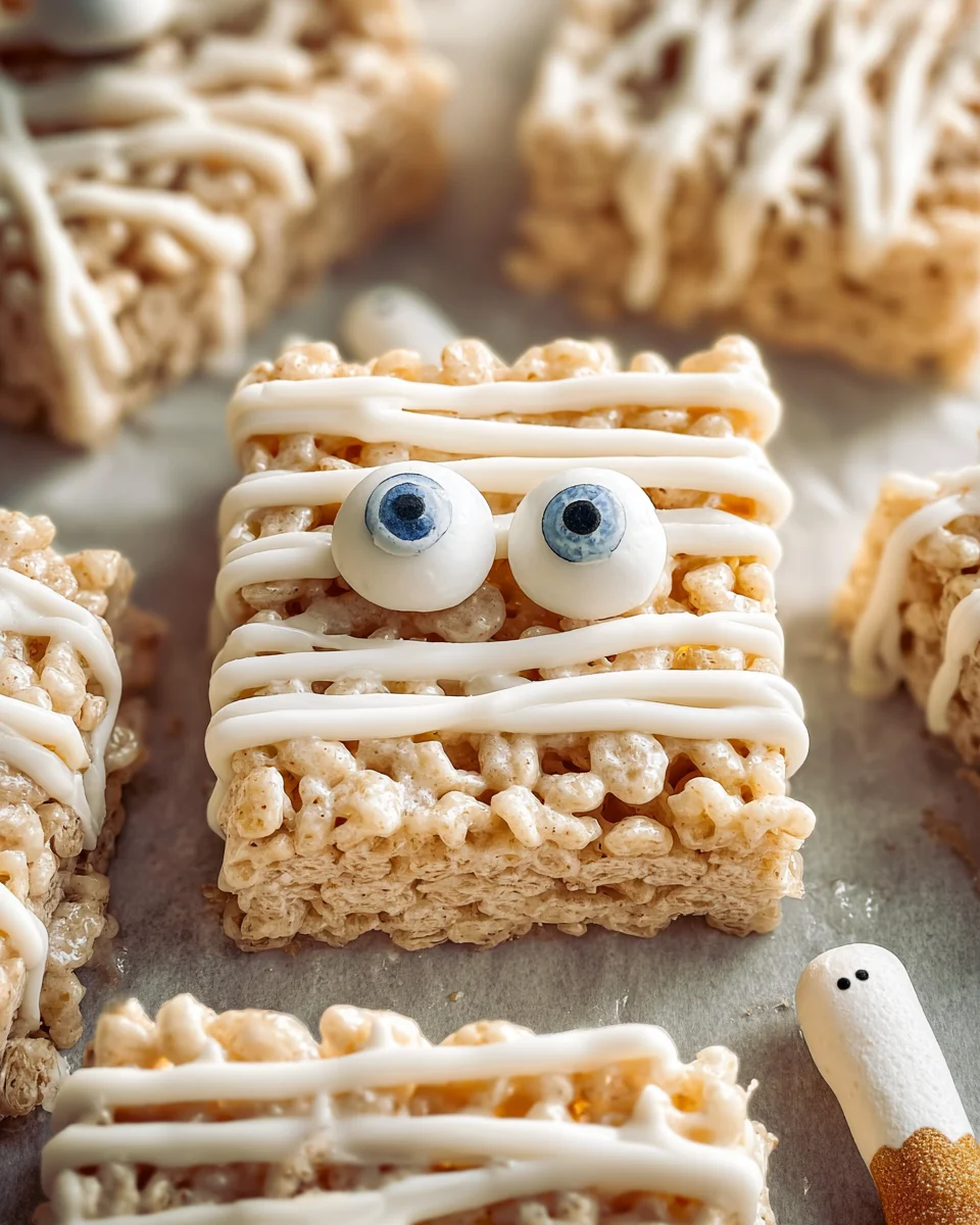 Mummy Rice Krispie Treats 16 Mummy