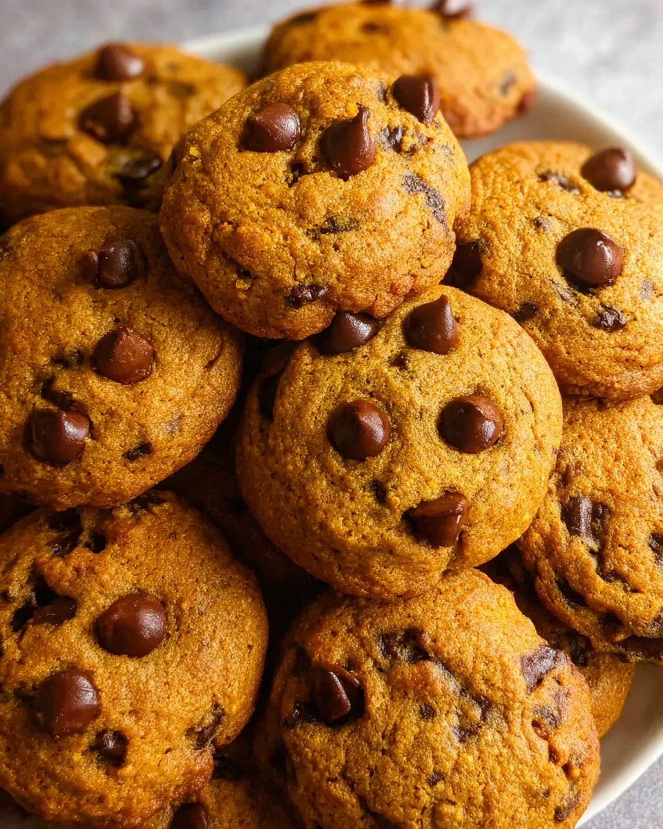 Pumpkin Chocolate Chip Cookies 31 Pumpkin Chocolate Chip Cookies