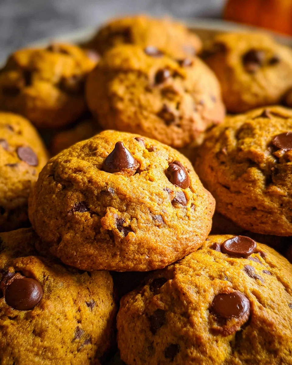 Pumpkin Chocolate Chip Cookies 24 Pumpkin