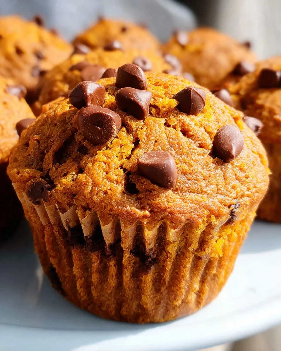 Pumpkin Chocolate Chip Muffins 19 Pumpkin