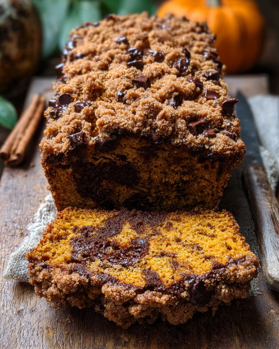 Pumpkin Chocolate Chip Streusel Bread 24 Pumpkin