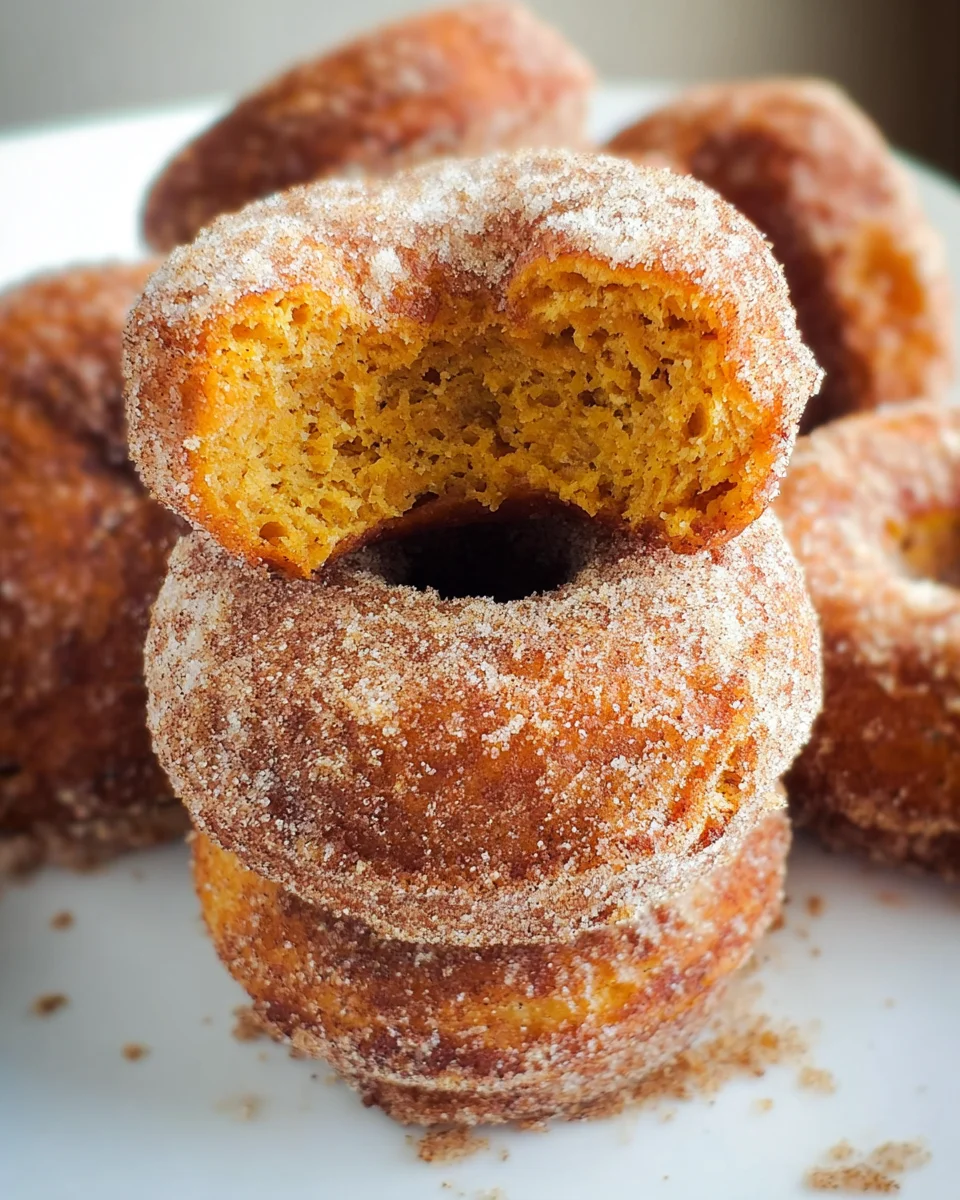 Pumpkin Cinnamon Sugar Donuts 23 Pumpkin