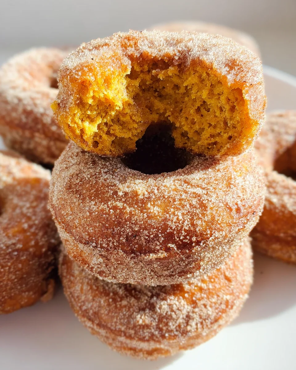 Pumpkin Cinnamon Sugar Donuts 24 Pumpkin