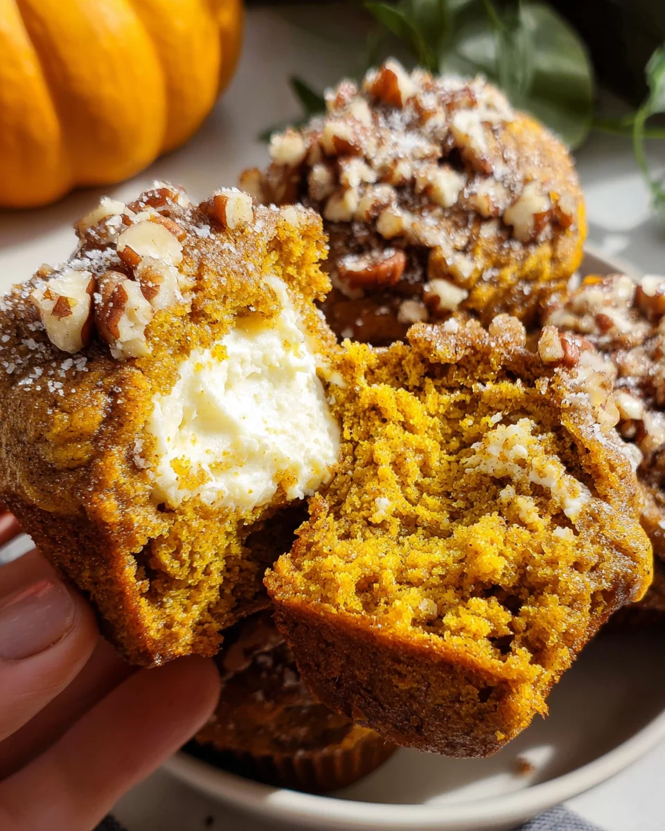 Pumpkin Spice Muffins with Cream Cheese Filling 22 Pumpkin Spice Muffins with Cream Cheese Filling