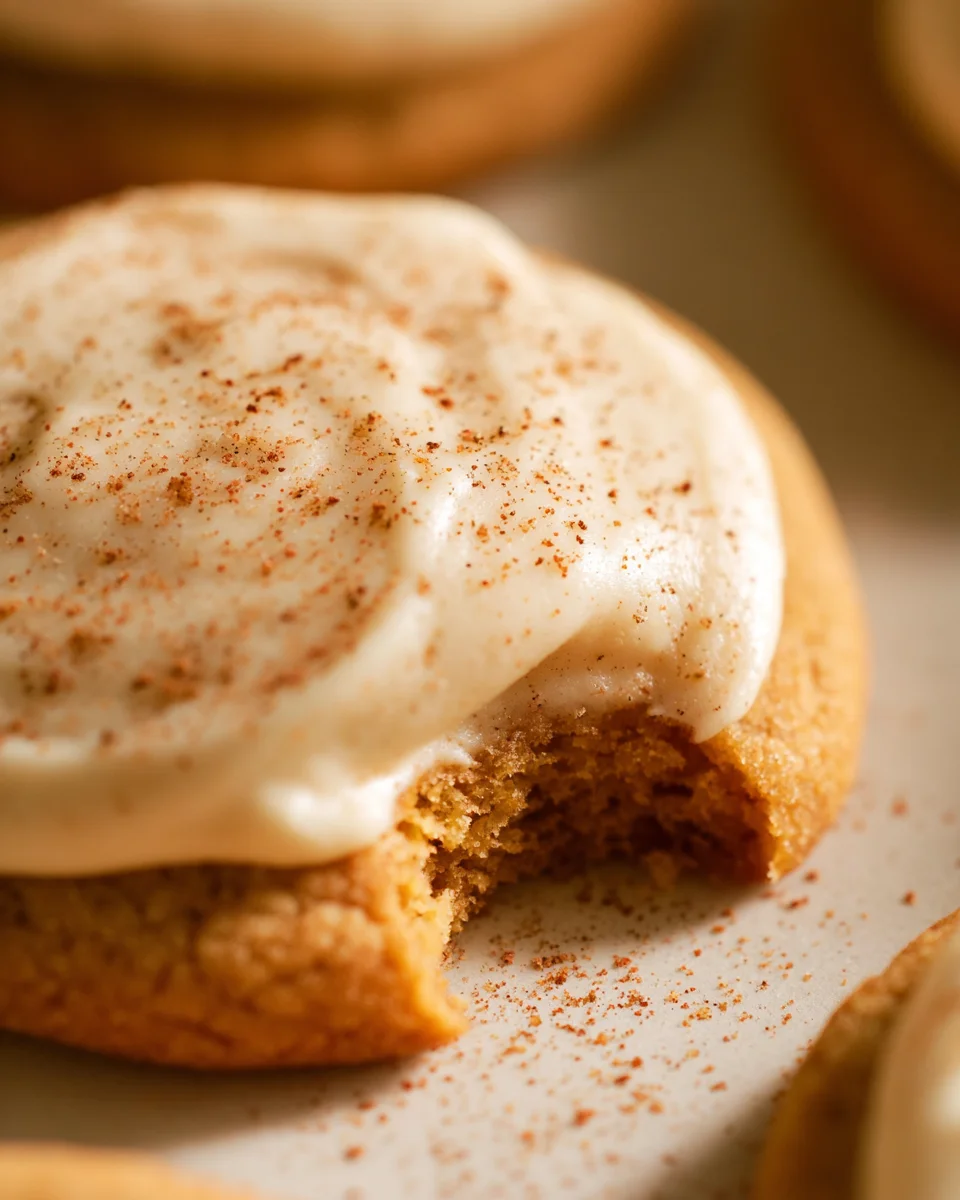 Pumpkin Spice Sugar Cookies with Cream Cheese Frosting