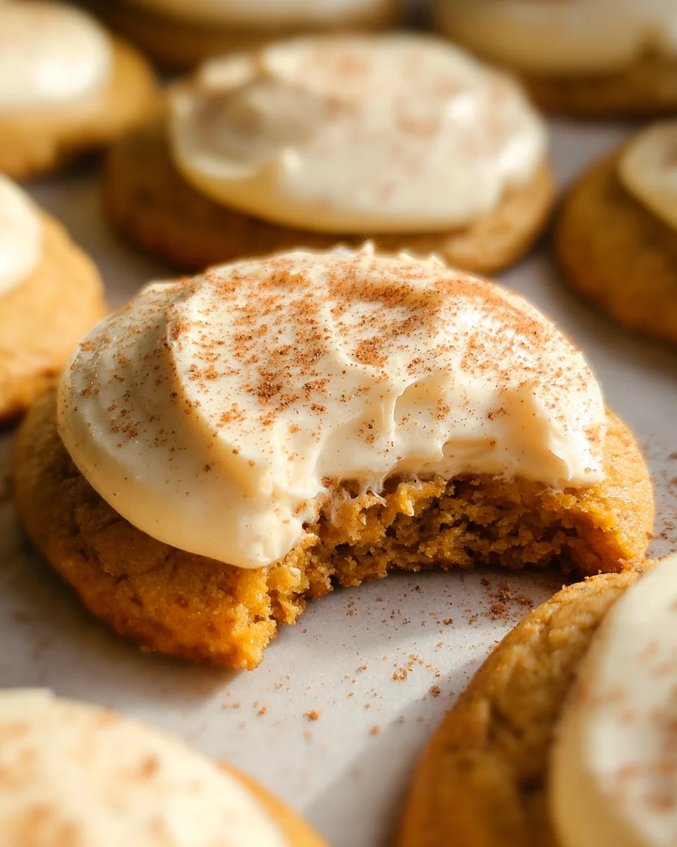 Pumpkin Spice Sugar Cookies with Cream Cheese Frosting 26 Pumpkin