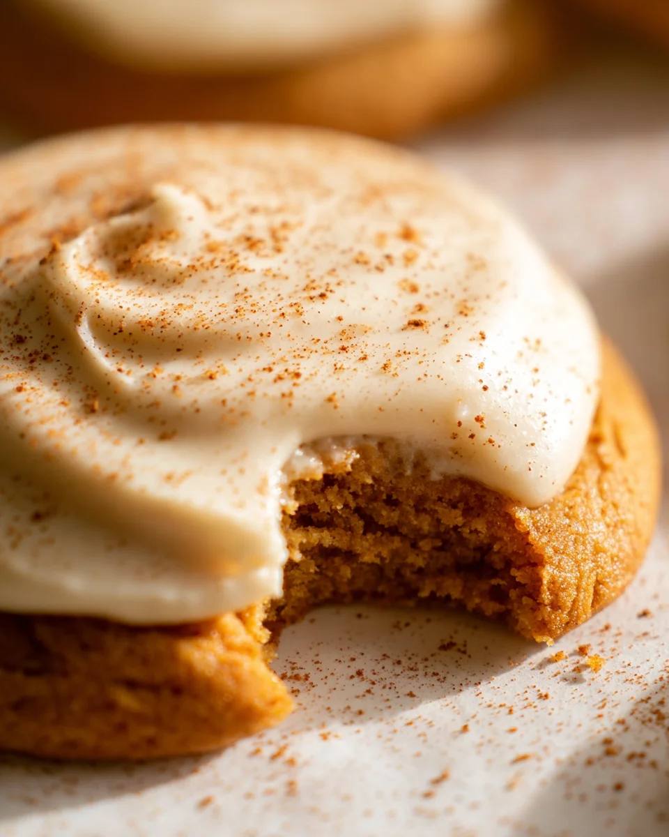 Pumpkin Spice Sugar Cookies with Cream Cheese Frosting 27 Pumpkin