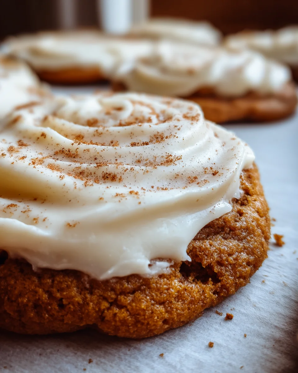 Pumpkin Sugar Cookies with Cream Cheese Frosting 23 Pumpkin