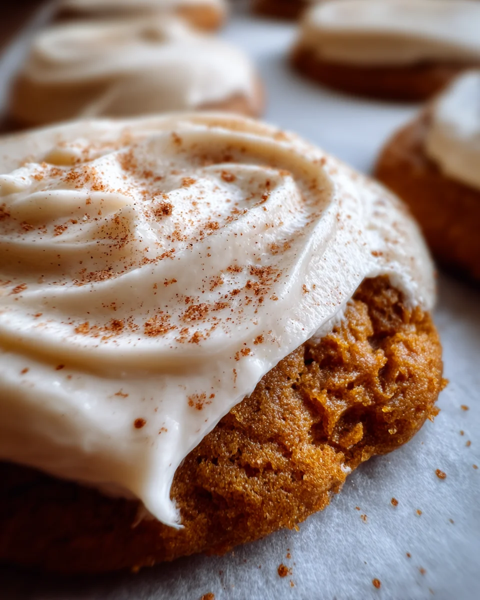 Pumpkin Sugar Cookies with Cream Cheese Frosting 24 Pumpkin