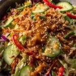 Quick Crispy Rice Salad with Peanut Sesame Dressing 31 Quick Crispy Rice Salad with Peanut Sesame Dressing