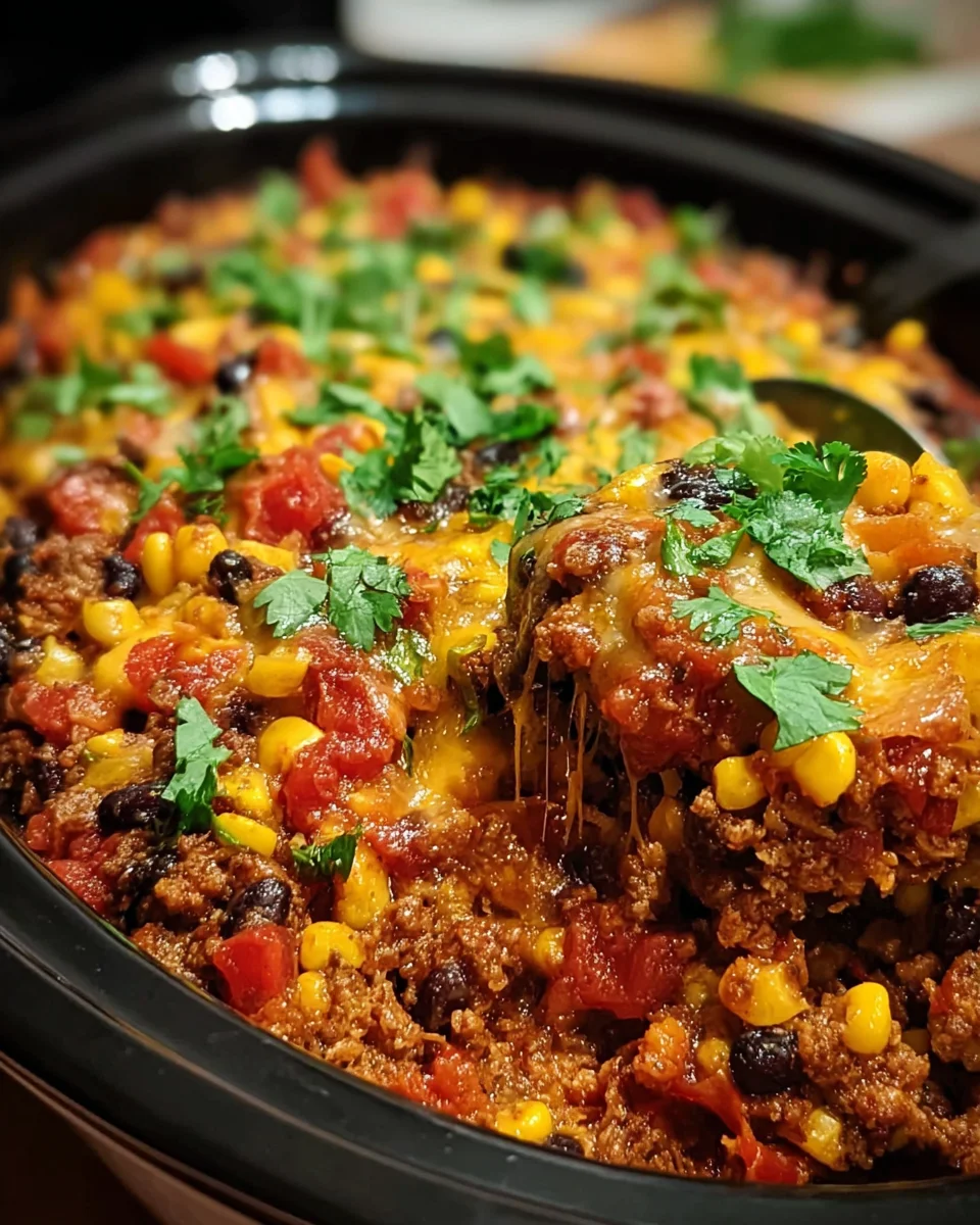 Slow Cooker Taco Casserole 23 Slow