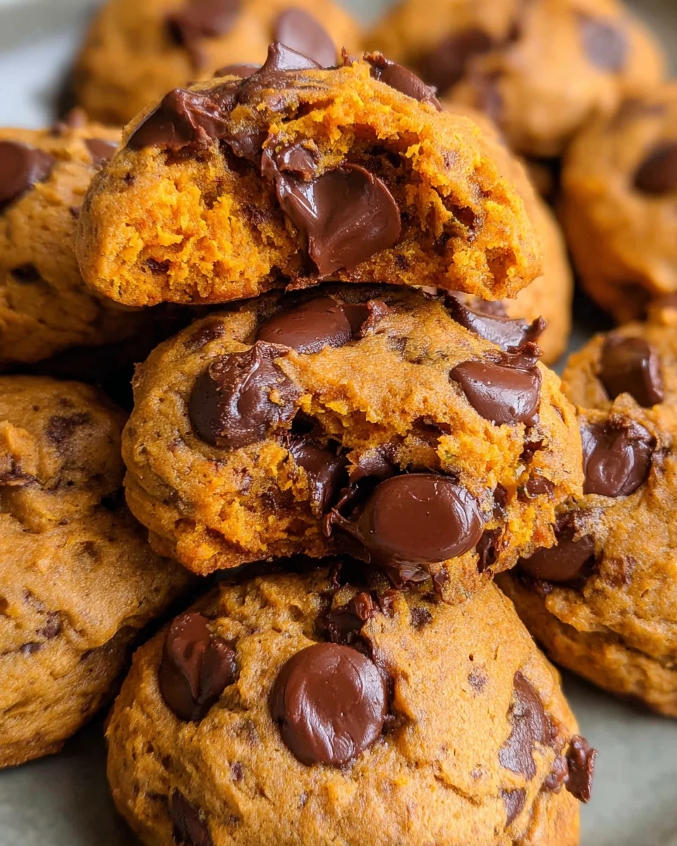 Soft Pumpkin Chocolate Chip Cookies 21 Soft