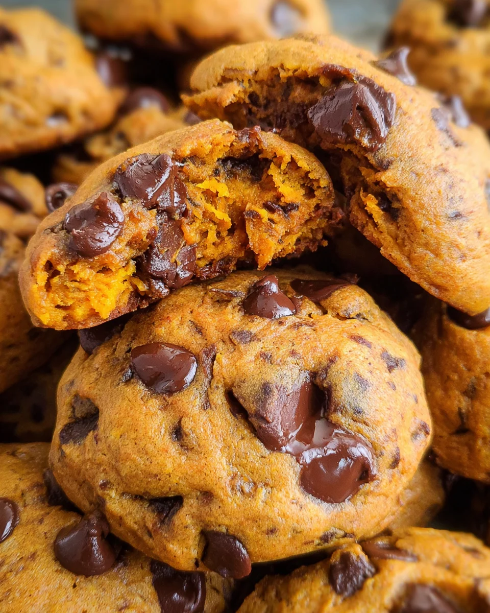 Soft Pumpkin Chocolate Chip Cookies 22 Soft