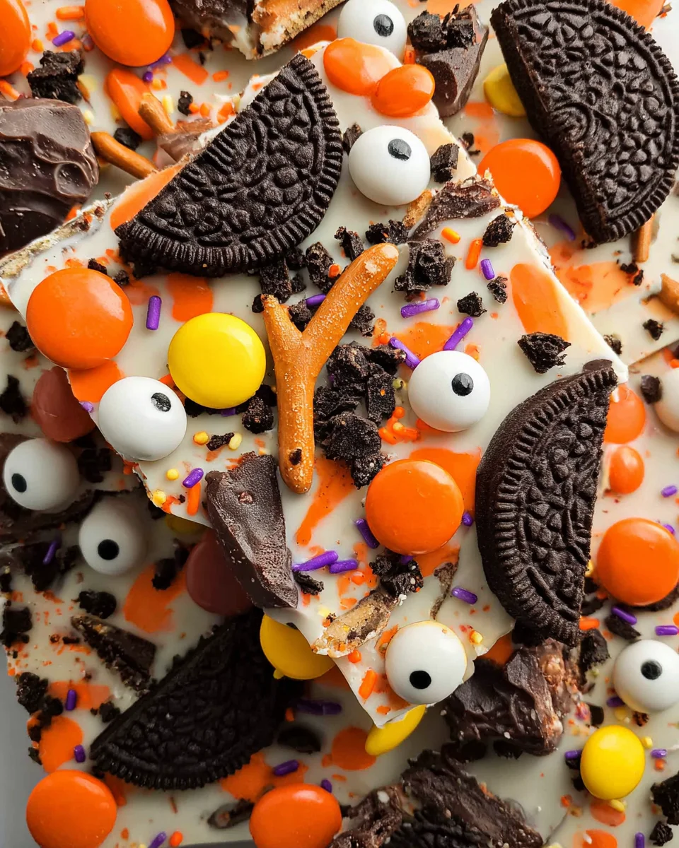 Spooky Halloween Oreo Bark 14 Spooky