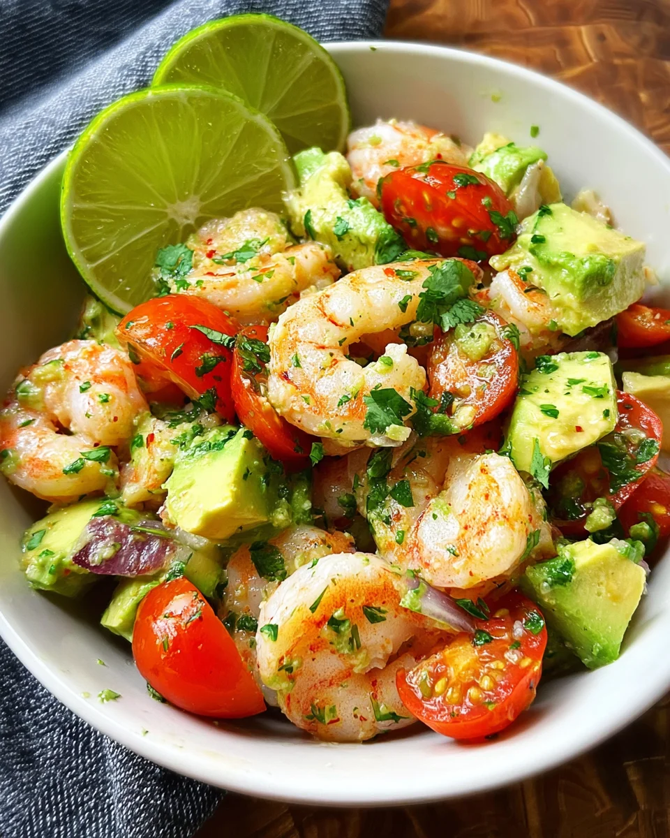 Avocado Salsa Shrimp Salad