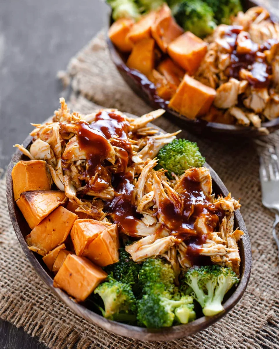 BBQ Chicken & Roasted Sweet Potato Bowls 20 BBQ